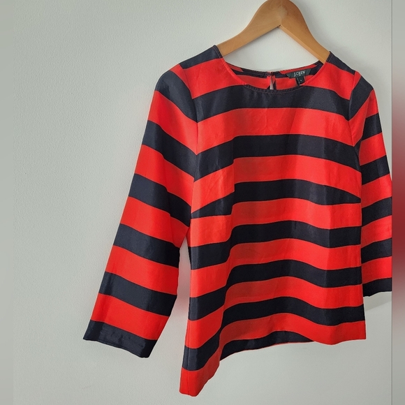 J. Crew Striped Blouse - Picture 2 of 10